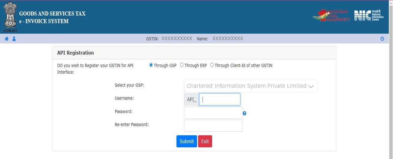 e-Invoice user creation