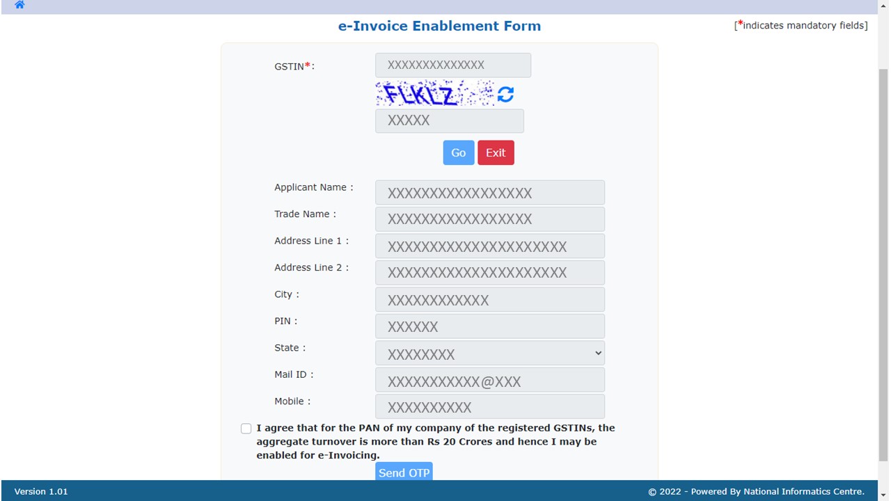 needs of e-invoice generate